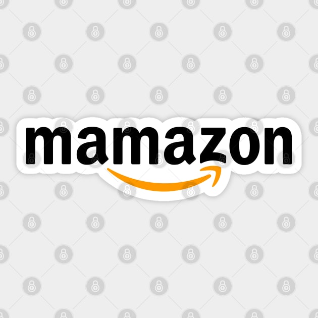 mamazon (black) Sticker by Memex